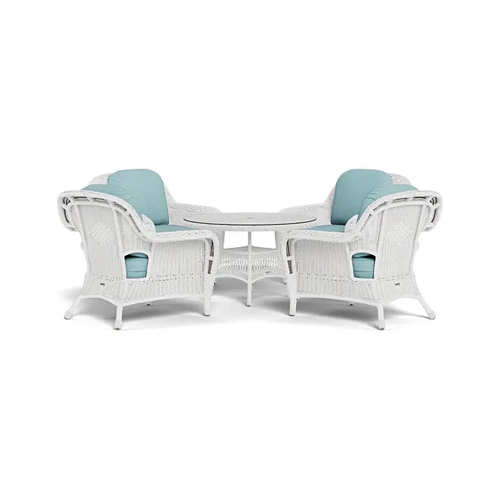 Sea Pines Outdoor Wicker Conversation Adjust