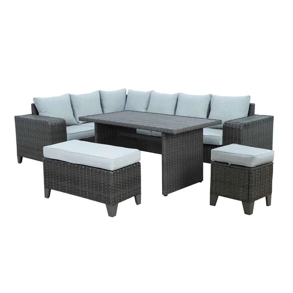 Antibes Patio Sectional Dining Adjust, 5-Piece