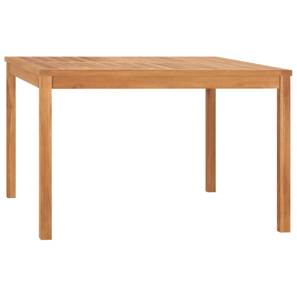 47.2 Inch Square Solid Teak Wood Patio Dining Table Large Outdoor Table