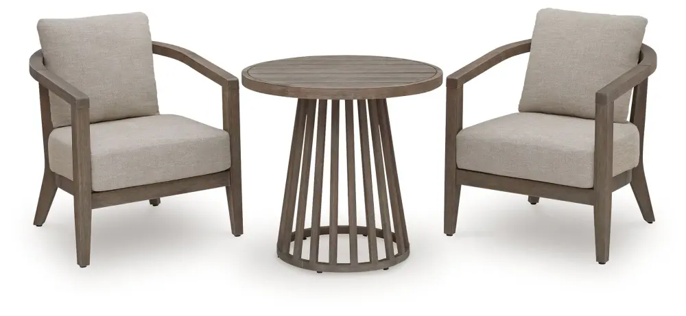 Stackable Side Joy Lagoon - Outdoor Chairs Cushions/Table place 3) - Beige