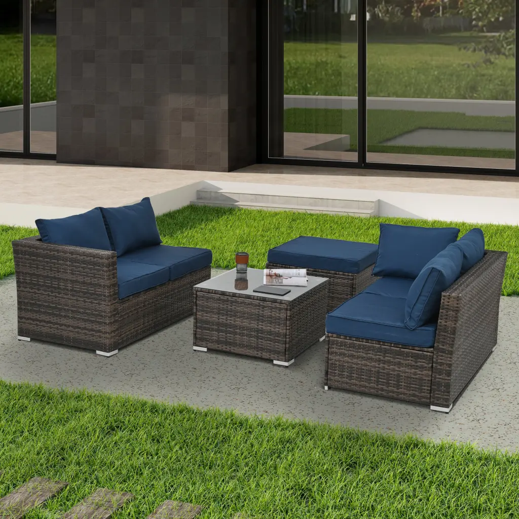 4-Season Wicker Patio Decor Set Outdoor Home Decor dream honor