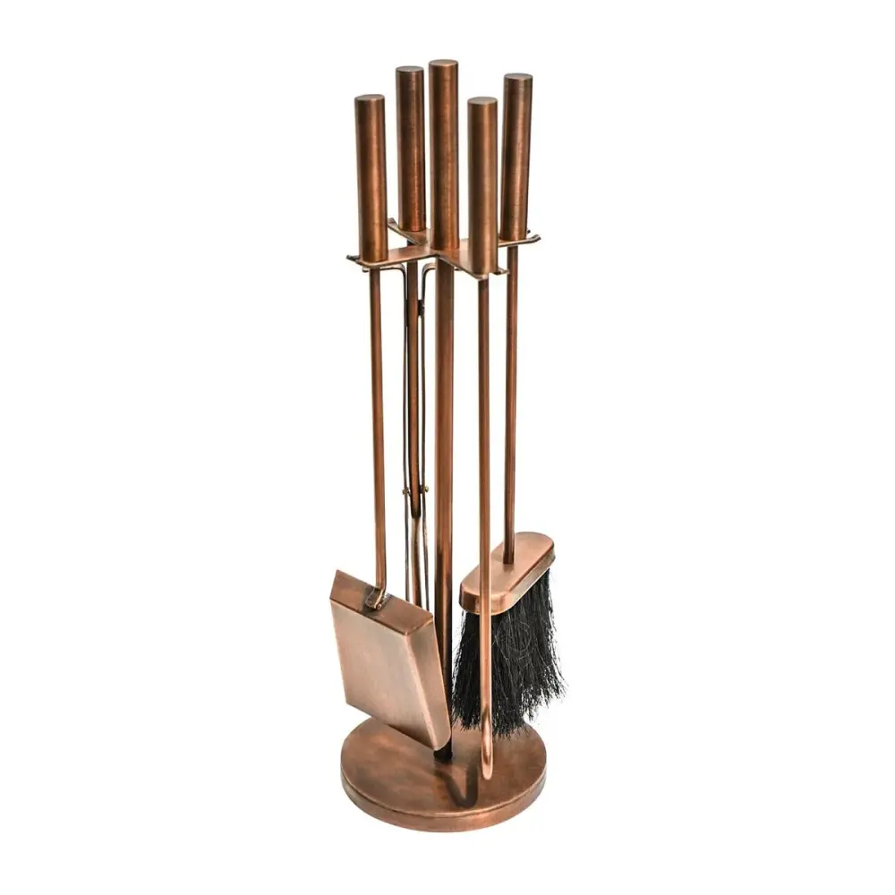Round Fireside Companion Set - Warm-toned