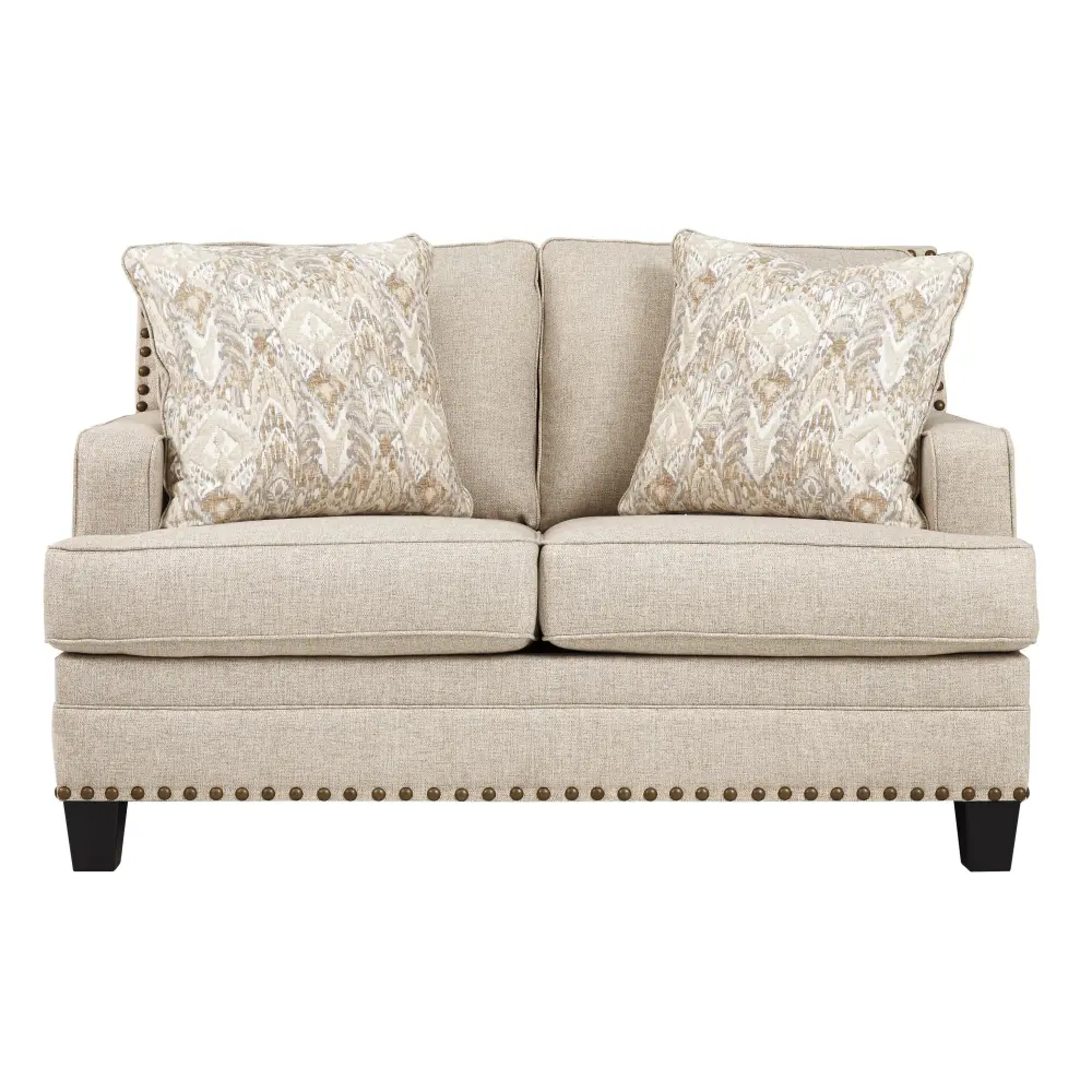 Diamond Modern Furniture Exclusive Design Claredon Stationary Fabric Loveseat 1560235