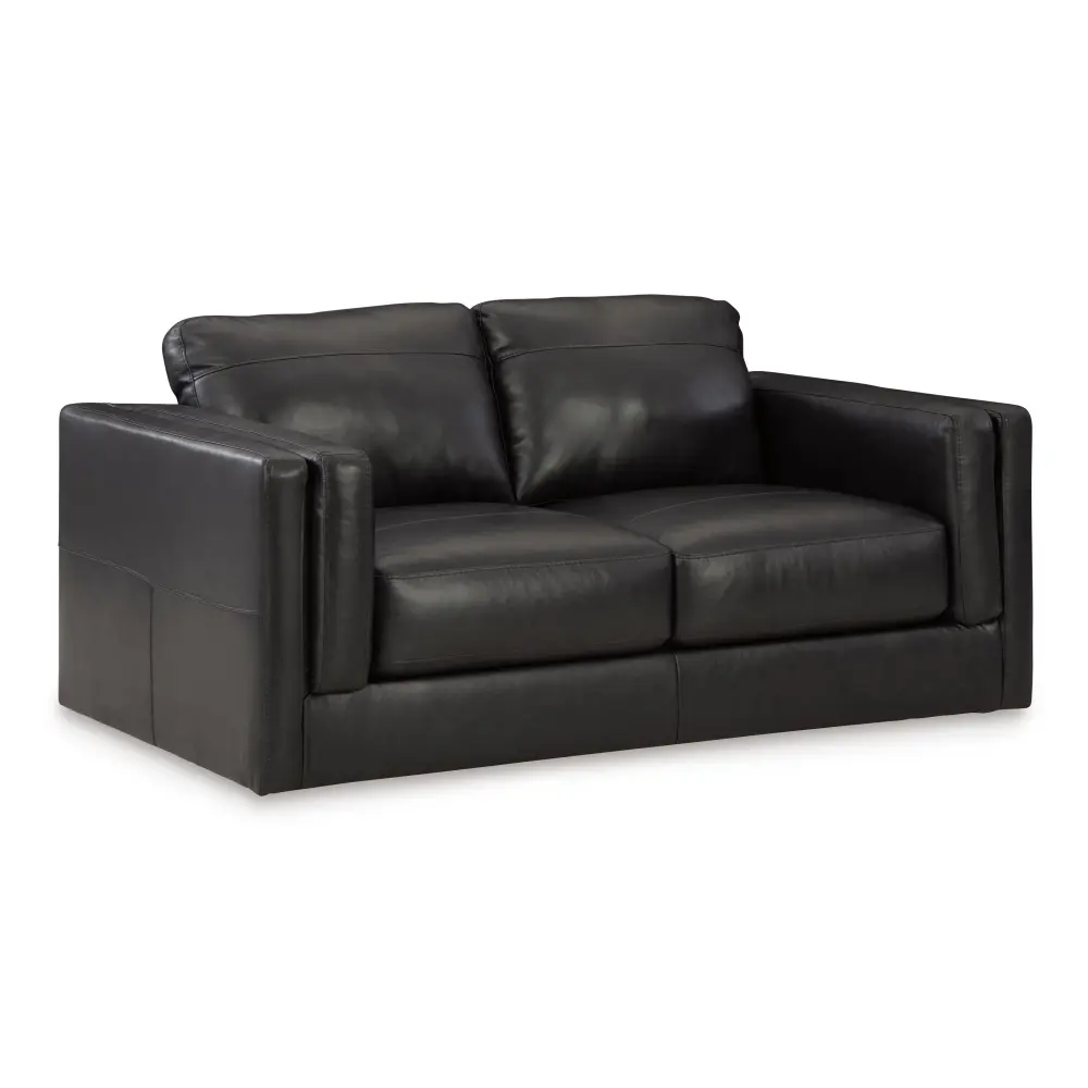 Diamond Modern Furniture Premium Design Amiata Stationary Leather Match Loveseat 5740535