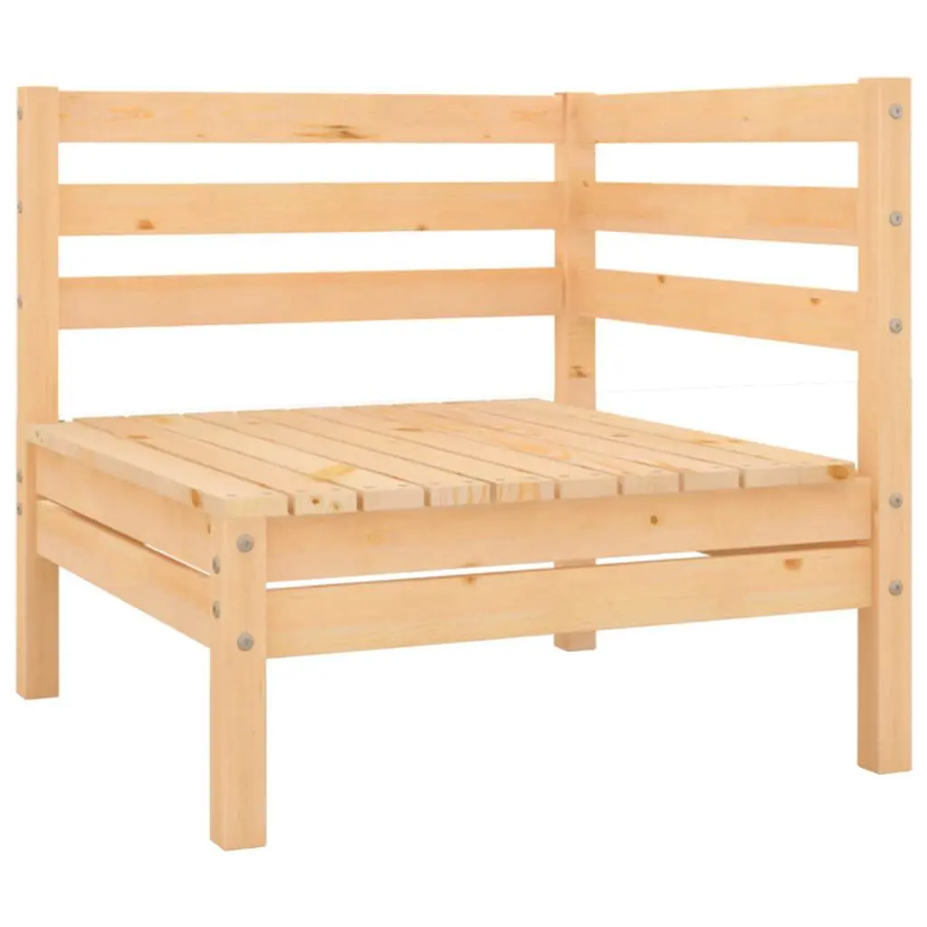 Patio Corner Sofa Solid Wood Pine Outdoor Furniture Set