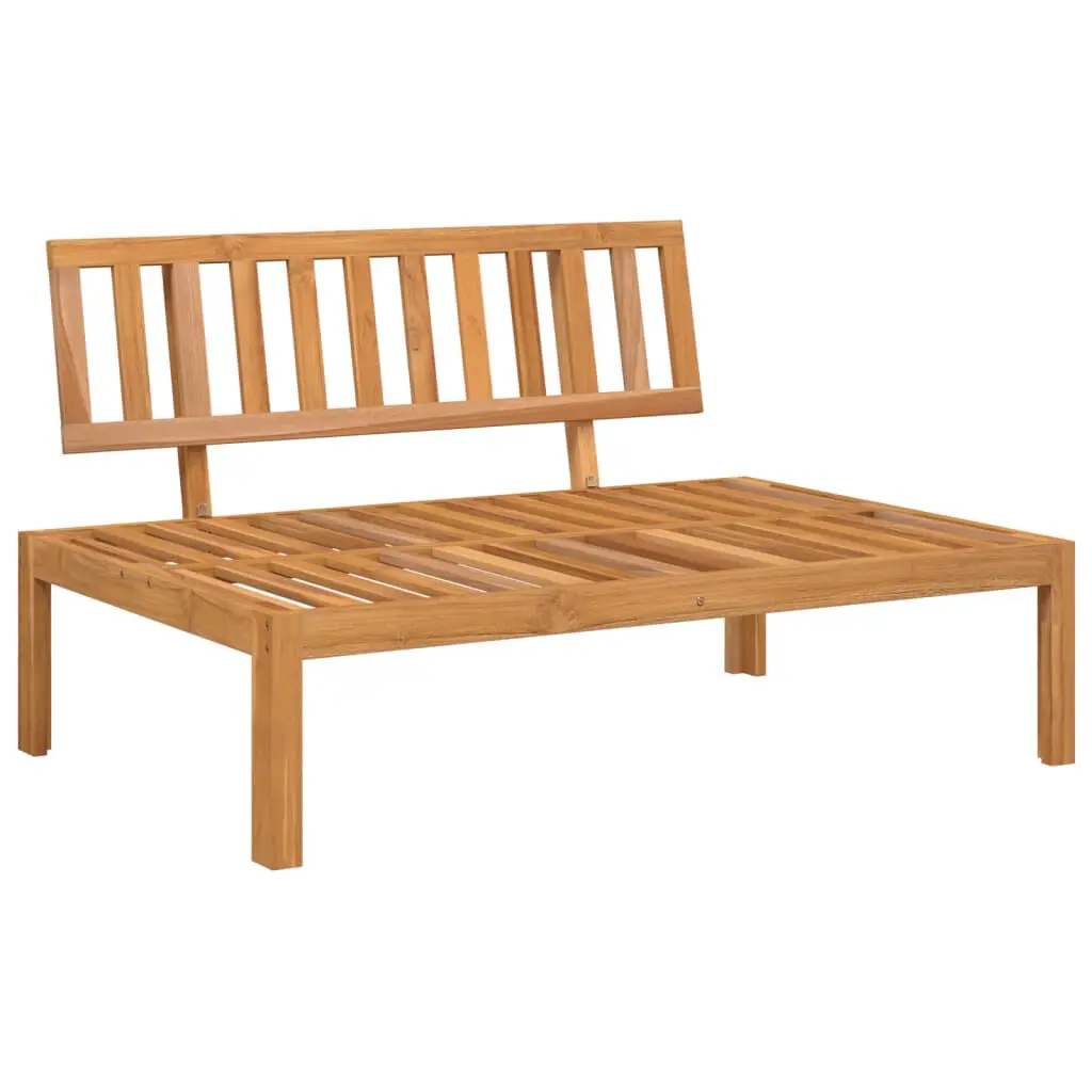 Patio Pallet Middle Sofa Solid Wood Acacia Outdoor Lounge Furniture