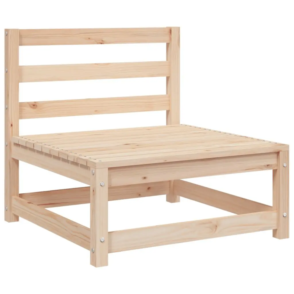 Patio Sofa Armless 27.6x27.6x26.4 Inches Solid Wood Pine Outdoor Furniture