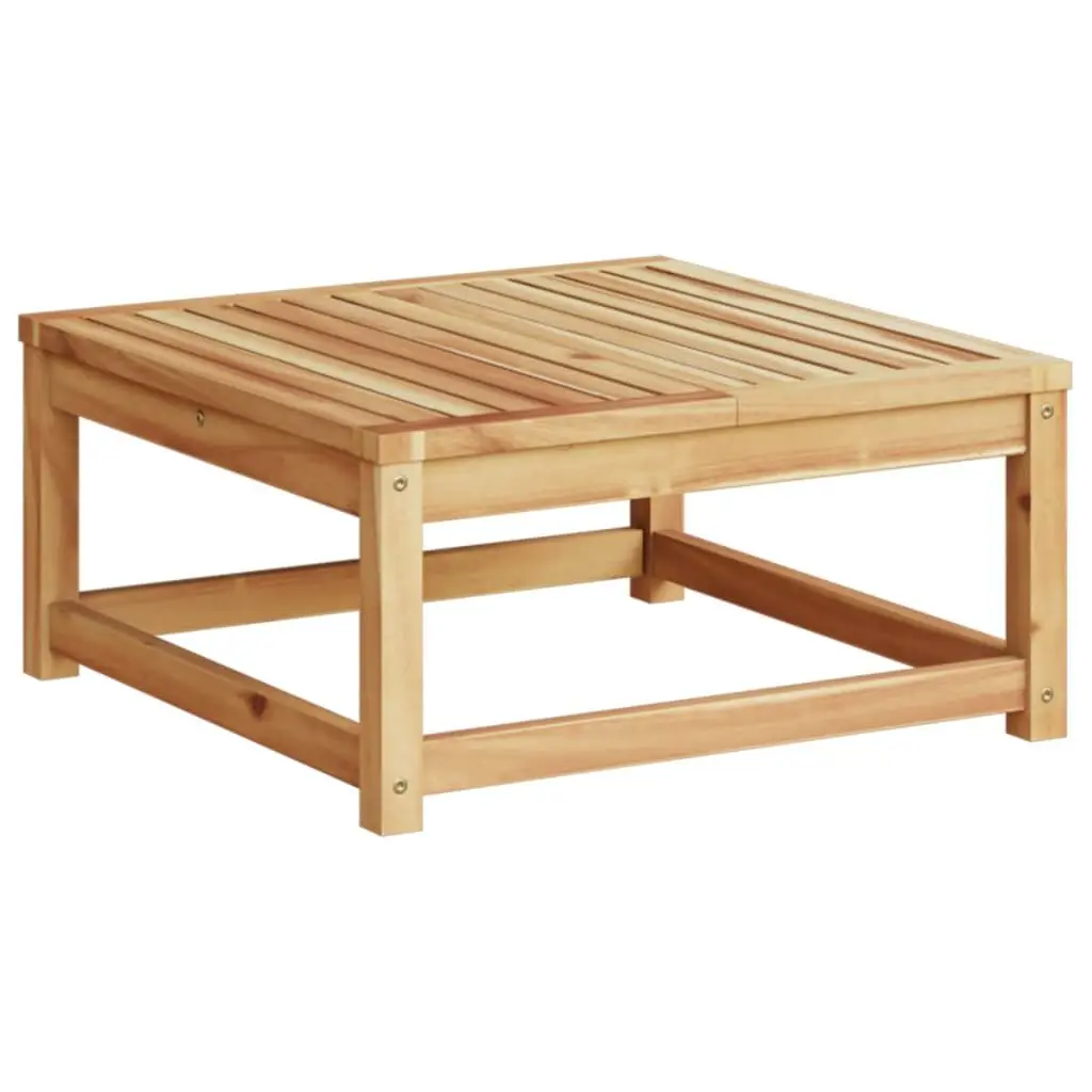 24.8 Inch Square Solid Wood Acacia Patio Table Outdoor Dining