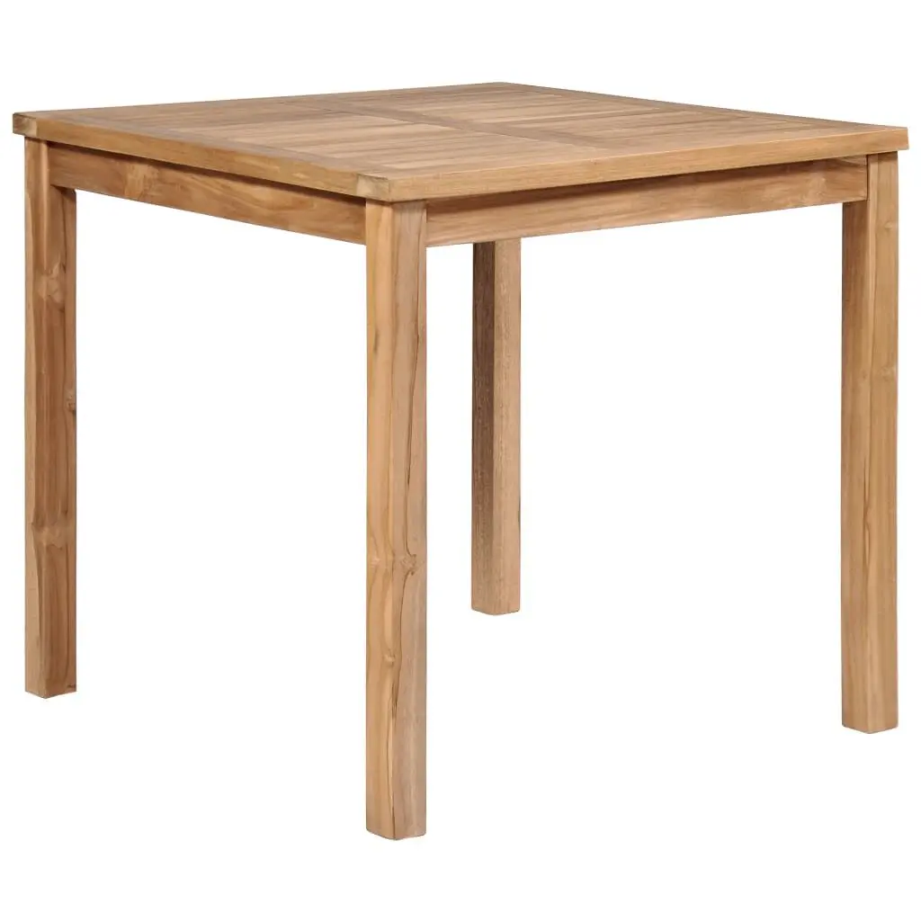 31.5 Inch Square Solid Teak Wood Patio Table Outdoor Dining Furniture