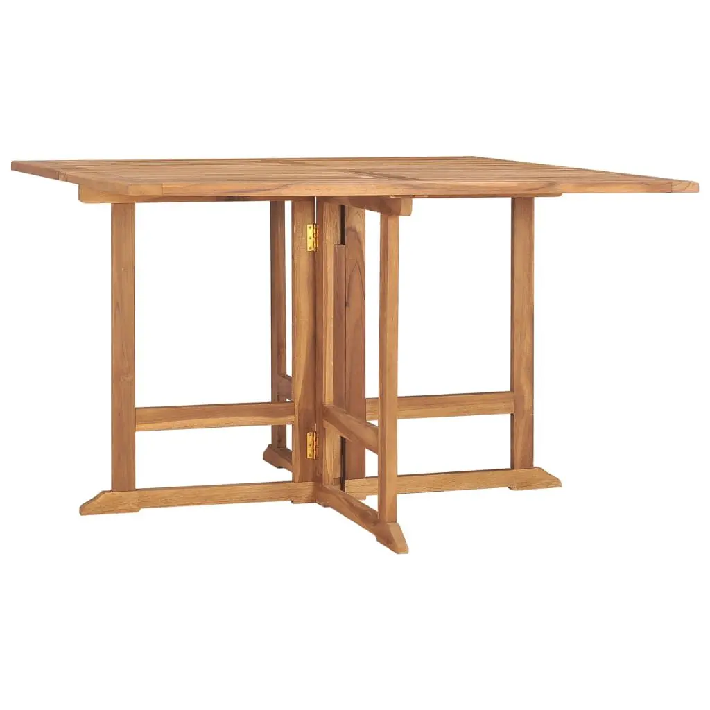 43.3 Inch Solid Teak Wood Folding Patio Dining Table Square