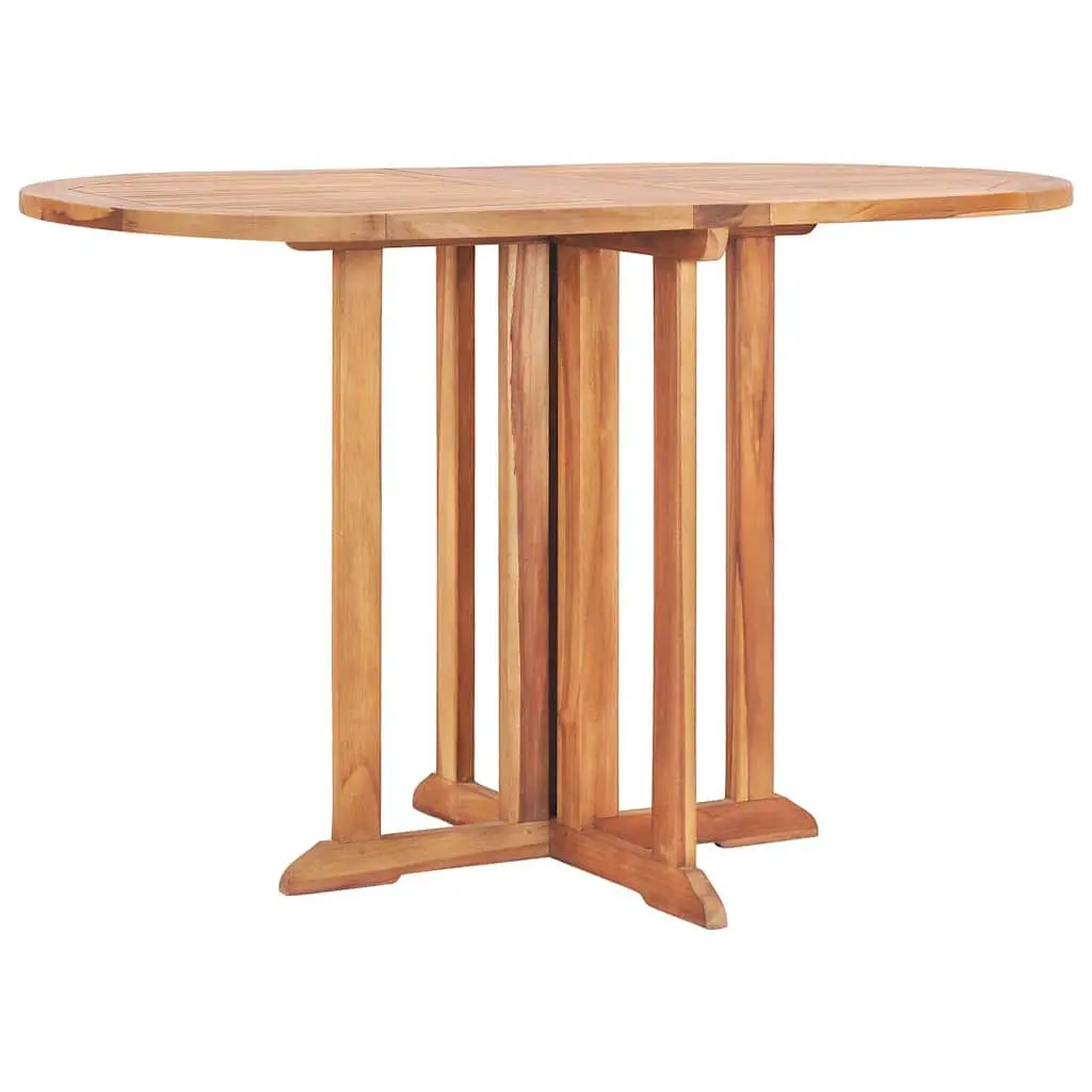 Folding Butterfly Patio Table 47.2x27.6x29.5 Inches Solid Teak Wood Outdoor Furniture