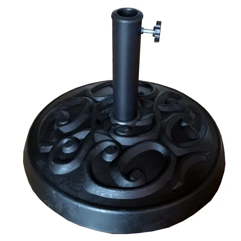 Black Resin Umbrella Base Light Metal Frame gathercraft