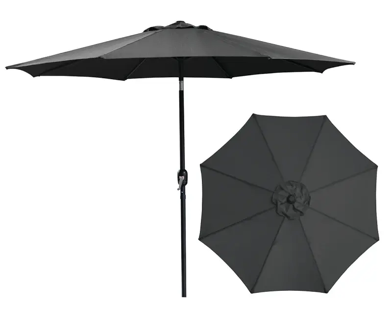 Seasonal Trends 62104 Crank Umbrella, 92.9 H, 107.9 W Canopy, 107.9 L Canopy, Round Canopy, Hardened Frame