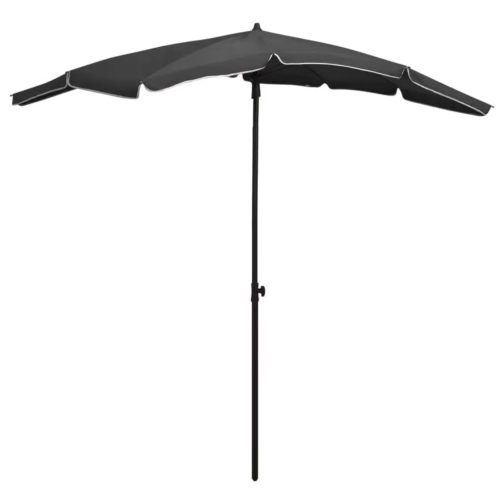 Garden Parasol Pole 78.7x51.2 Inches Anthracite Outdoor Sun Shade Umbrella