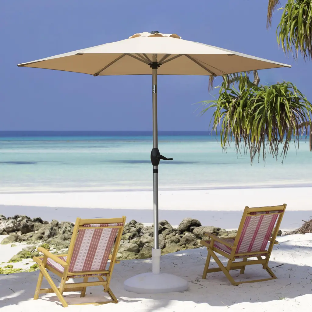 7.5Ft Patio Umbrella Outdoor Table Umbrella Push Button Tilt crefise patio life