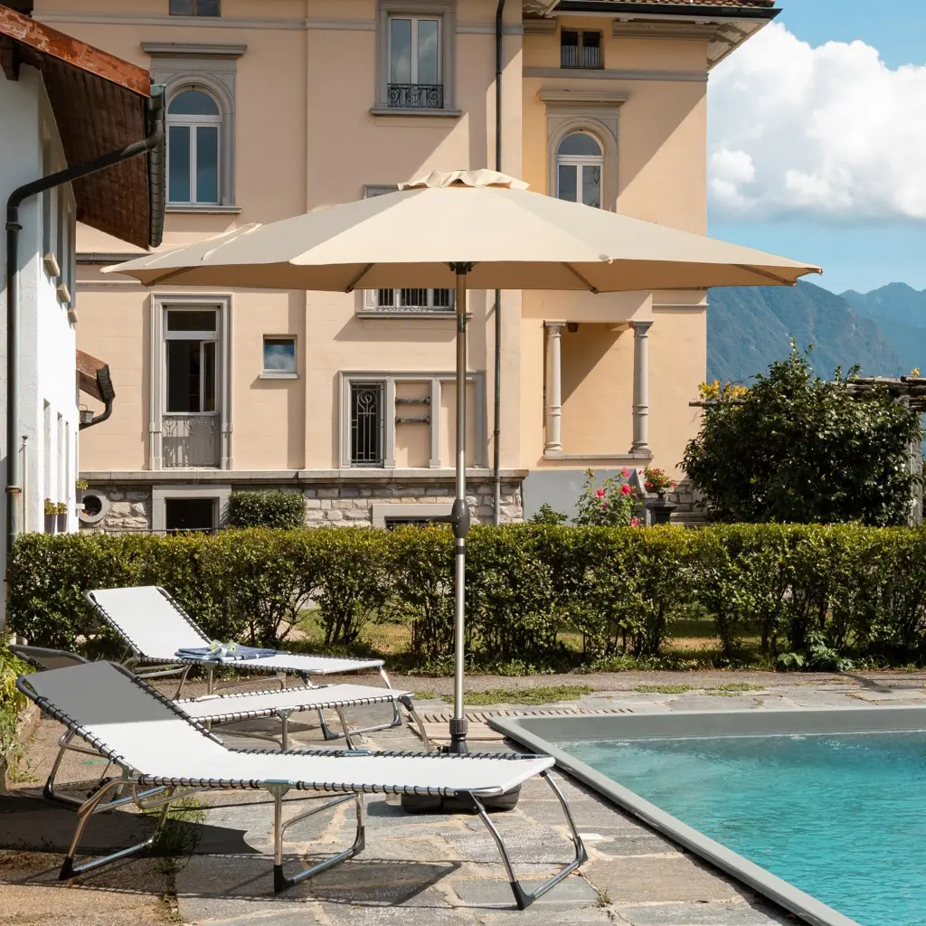 9Ft Patio Umbrella Outdoor Table Umbrella Push Button Tilt crefise patio life