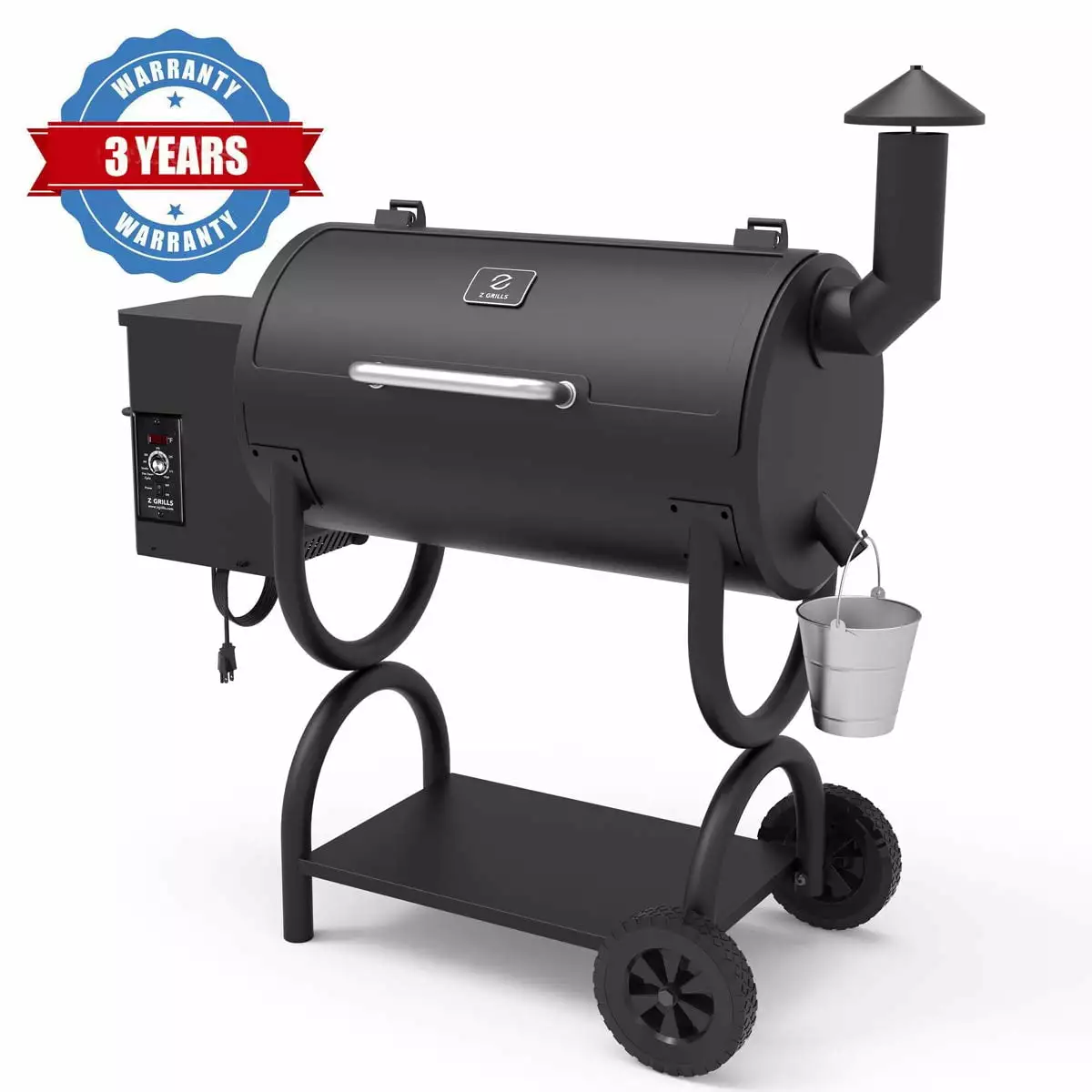 Z GRILLS ZPG 550B 2020 Upgrade Wood Pellet Grill Smoker 8 1 BBQ Grill Auto Temperature Control 550 sq Black Zpg