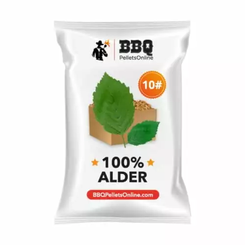 BBQ Pellets Online 100% Alder Wood BBQ Pellets 10 Pounds Smoking and Grilling 10