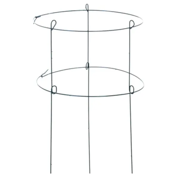Panacea 89322GT Green Thumb Double Peony Ring Plant Support 18x36 Inch Green Sturdy Plant Growth