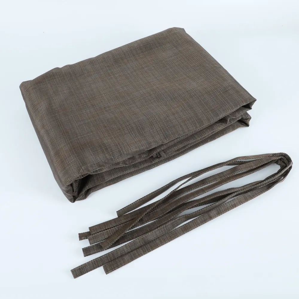 13' X 7.7' Outdoor Pergola Sun Shade Cover Cloth Patio Canopy Hdpe Permeable Grommets - Espresso