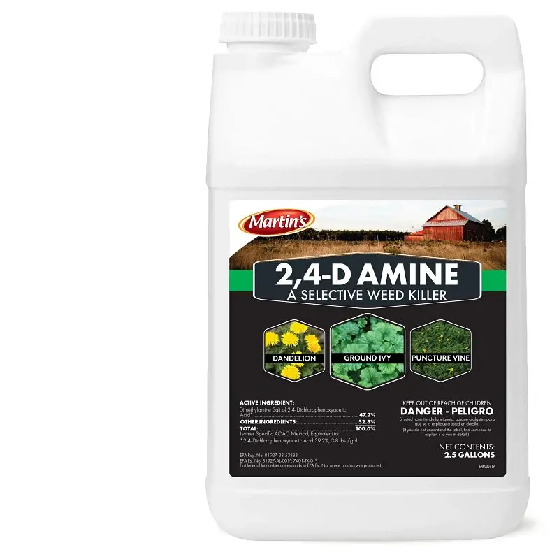 Martin's 82210010 Weed Killer, Liquid, 2.5 gal | Water Resistant | Reusable
