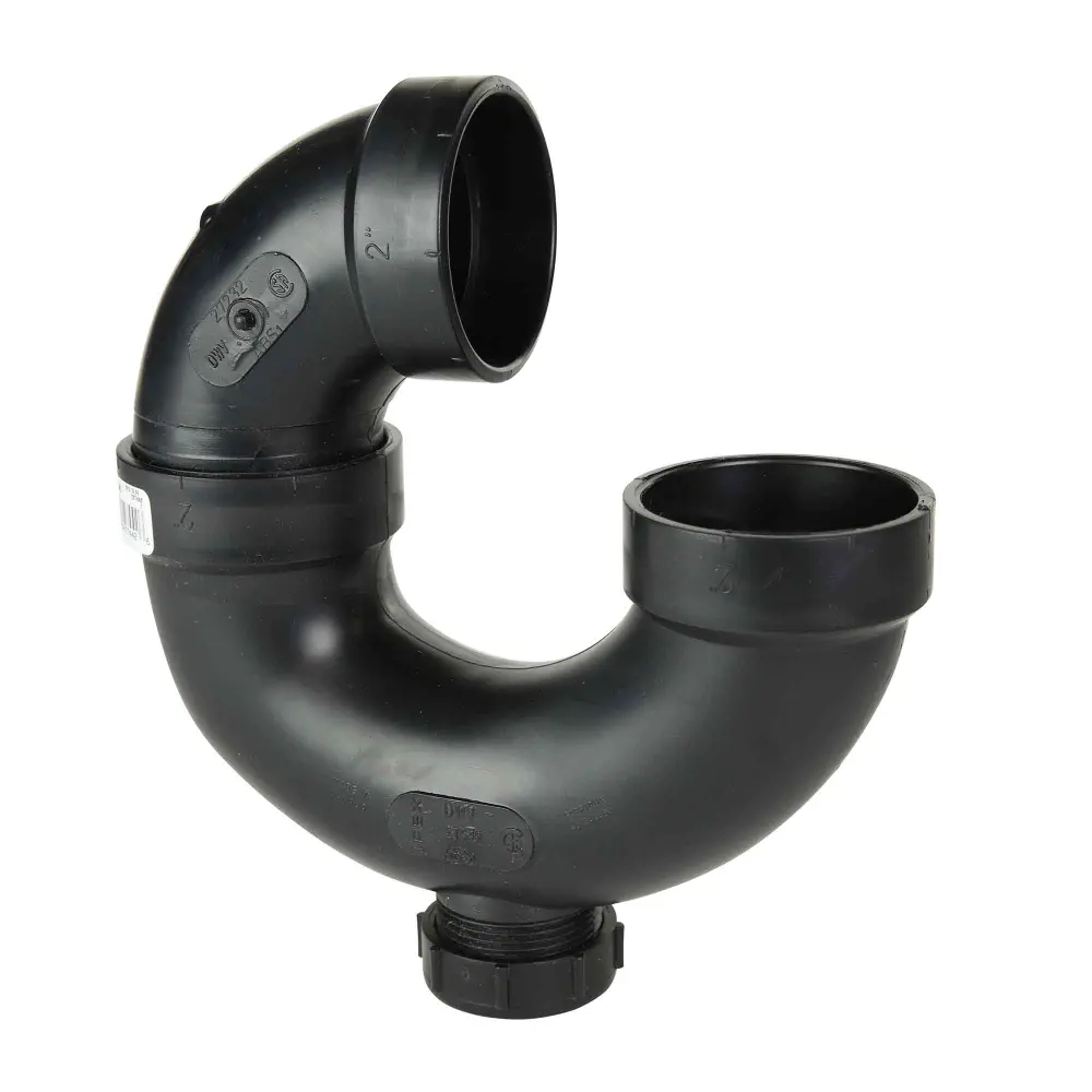 ABS-DWV P-Trap Cleanout «Hub», 2"