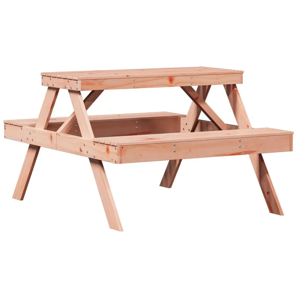 Picnic Table 41.3x52.8x29.5 Inches Solid Wood Douglas Outdoor Dining