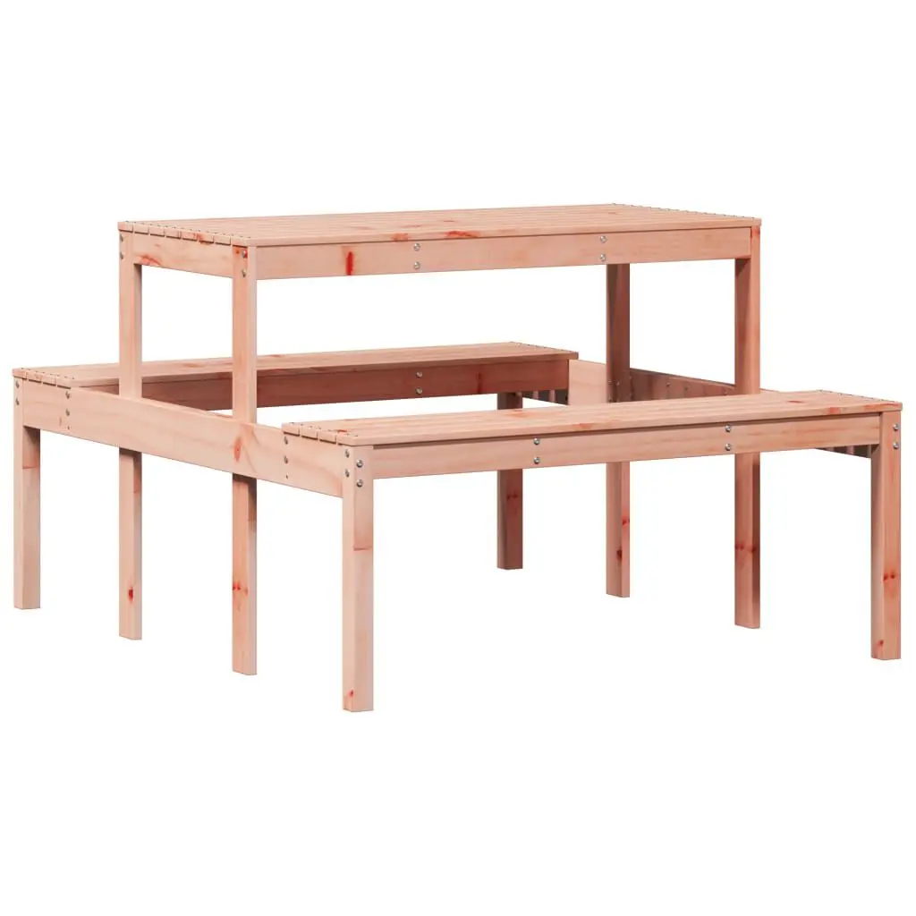 Picnic Table 43.3x52.8x29.5 Inches Solid Wood Douglas Outdoor Furniture