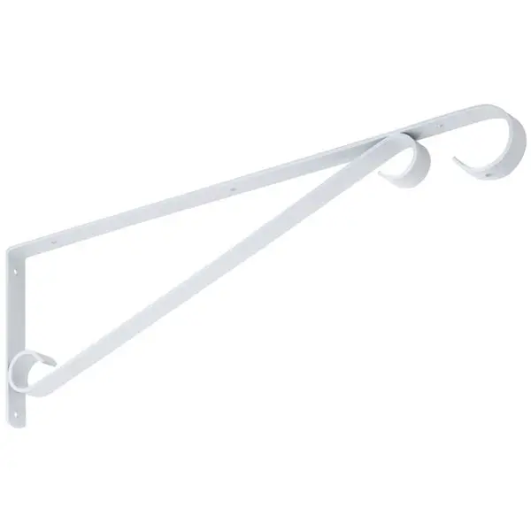 National Hardware N274-639 Plant Bracket Sign Holder Steel White 15 Inch