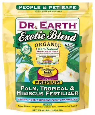 Dr. Earth 756P Exotic Blend Tropical Fertilizer 4 lb 6-4-6