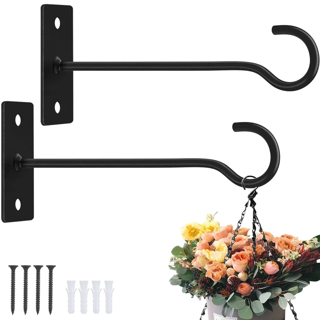 2Pack Hanging Plant Bracket 6Inch Metallic Plant Hanger Decor w2181