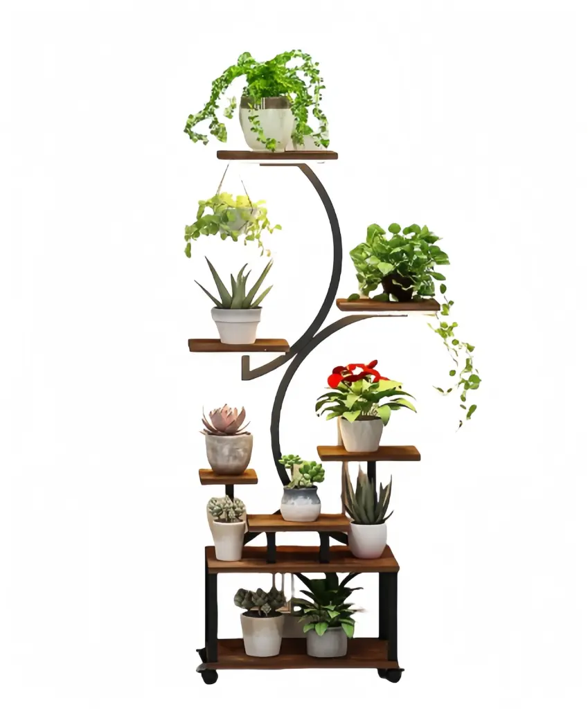 Plant Stand Indoor Grow Lights, 8 Tiered Indoor Plant Shelf, 61 Inches eheng
