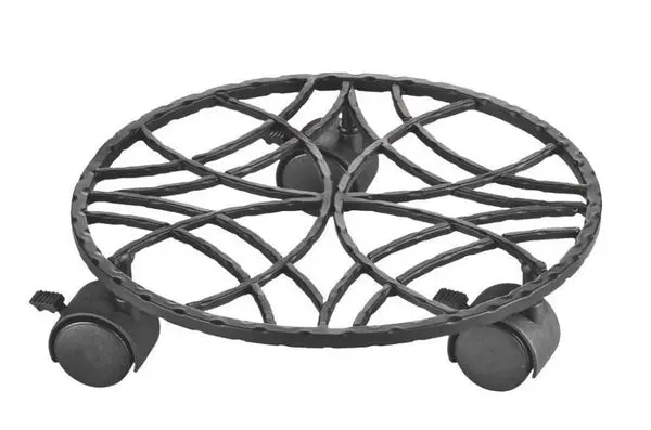 Mintcraft W52156C-3L Black Plant Stand Dolly 10-1/2 Inch Easy Plant Movement