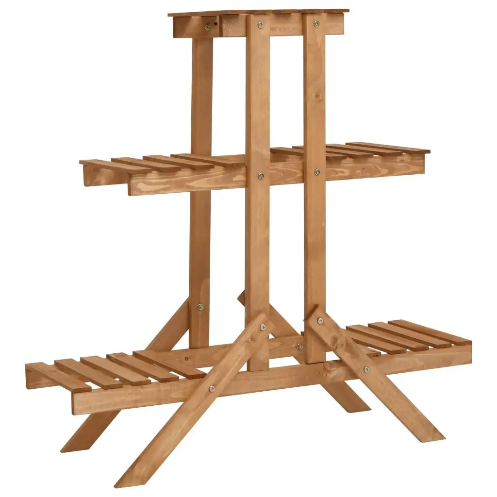 Plant Stand 32.7x9.8x32.7 Inches Firwood Indoor and Outdoor Use