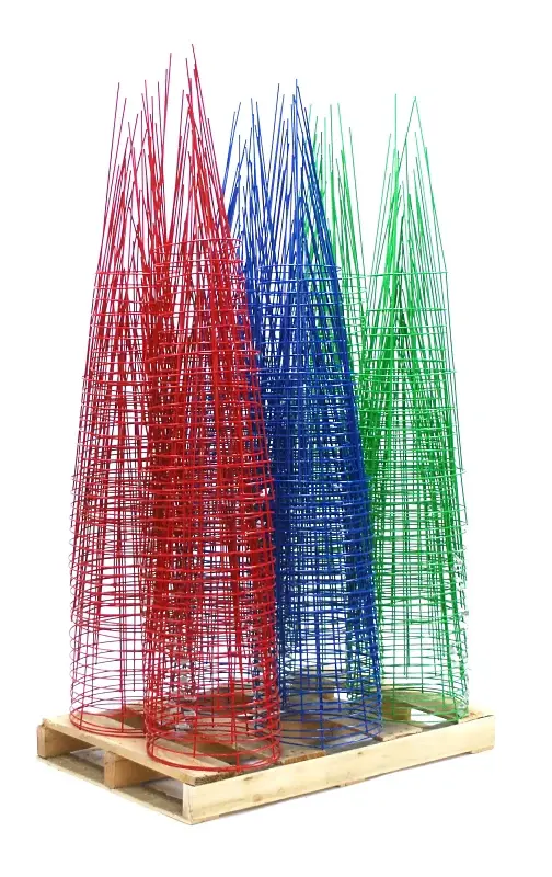 Glamos Wire 70445 Heavy-Duty Plant Support, 42 L, 14 W, Steel, Green, Cherry, Vibrant Blue