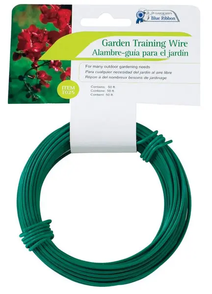 Gardeners Blue Ribbon T025A Heavy Duty Garden Training Wire 50 Foot Plant Support Gardener’s Blue Ribbon