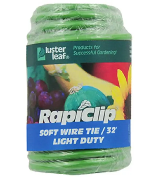Luster Leaf 858 Rapiclip Soft Wire Tie Light Duty 32 Feet Green