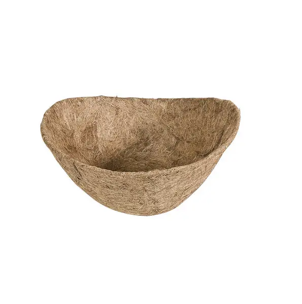Panacea Half-Round Basket Liner Coco Fiber Planters
