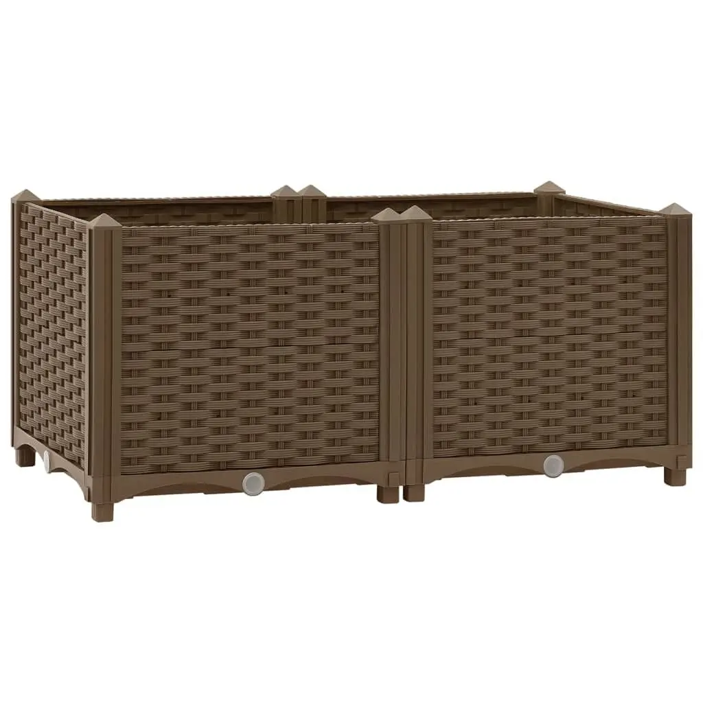 Raised Bed 31.5x15.7x15 Inch Polypropylene Garden Planter Box