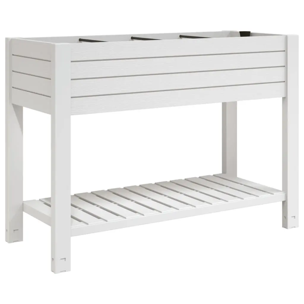 Garden Raised Bed White 43.3x17.7x31.1 Polypropylene Outdoor Planter