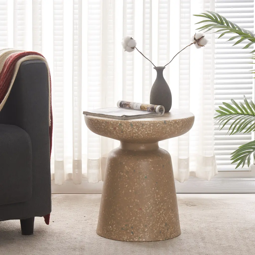 PST01 Kaqi Beige Plastic Chair Indoor and Outdoor Use d-n furniture