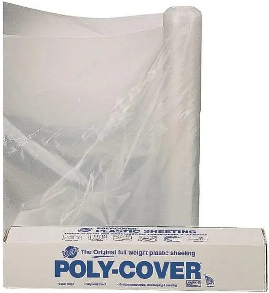 Berry Plastic 4X16-C 4Mil Clear Poly Film 16 Feet x 100 Feet Berry Plastics