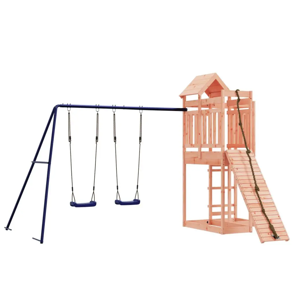 Outdoor Playset Solid Wood Douglas Kids Playground Equipment