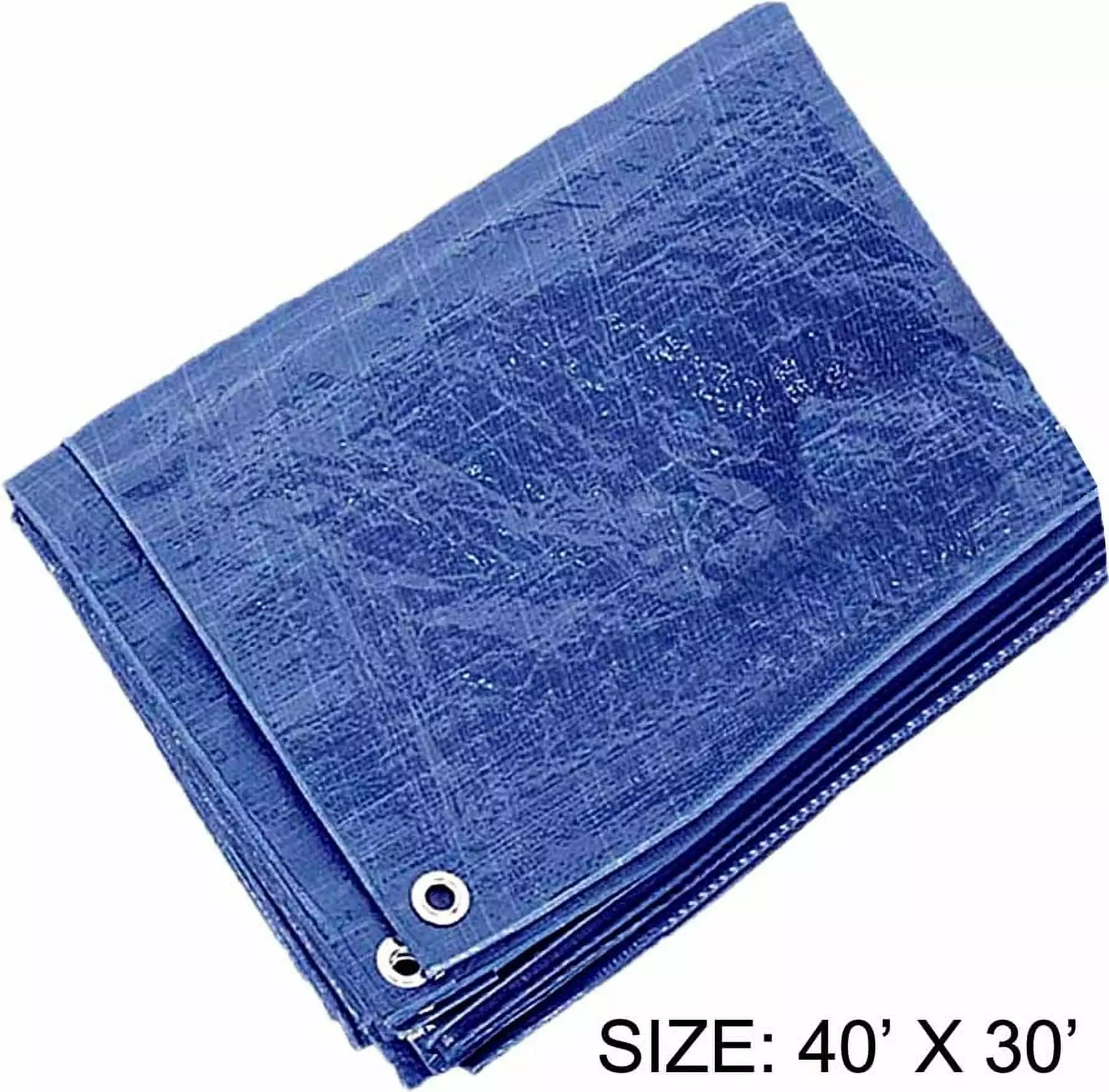 30 Feet x 40 Feet Multipurpose Blue 3 Mil Pe Tarp Waterproof 70 Gsm Outdoor Cover Hawk