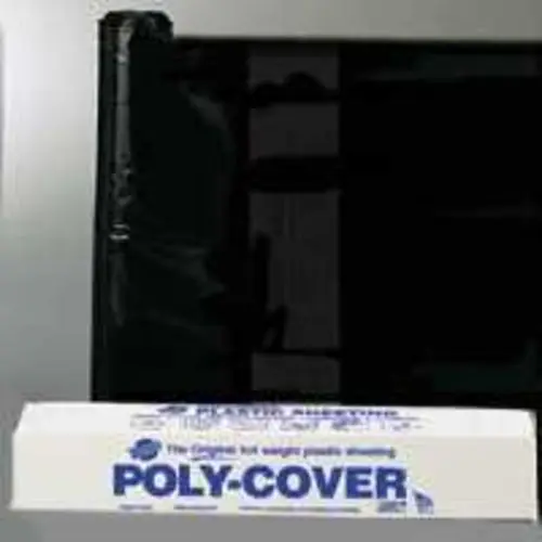 LBM Poly 6X20-B Black Polyethylene Sheeting 20 x 100 Feet