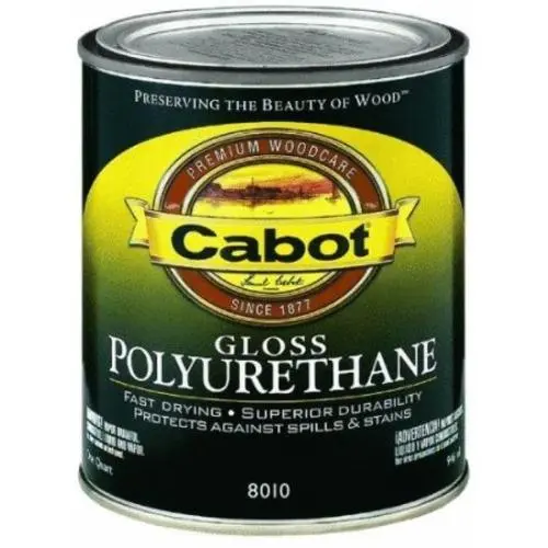 Cabot 144.0008012.005 Interior Oil Based Polyurethane 1 Quart Satin Wood Finish