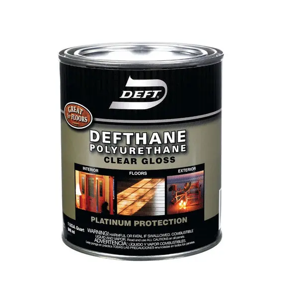 Deft DFT20/04 Defthane Interior Exterior Oil-Based Polyurethane 1 Quart Wood Protection