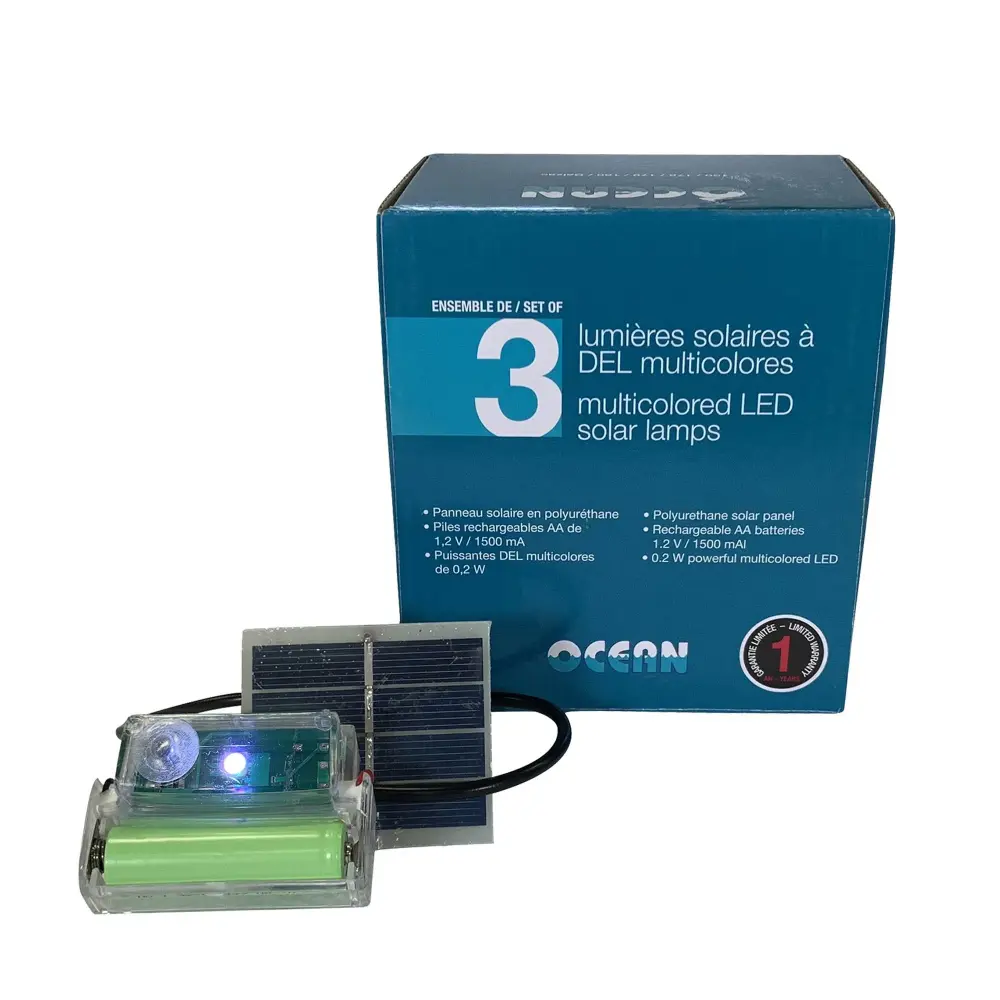 Biological Filter Mlticolored LED solar lamps
