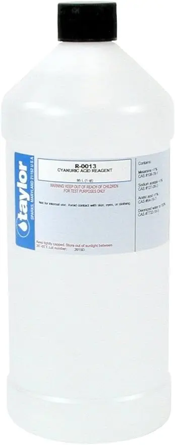 TAYLOR QT CYANURIC ACID REAGENT R-0013-F Weekly Maintenance