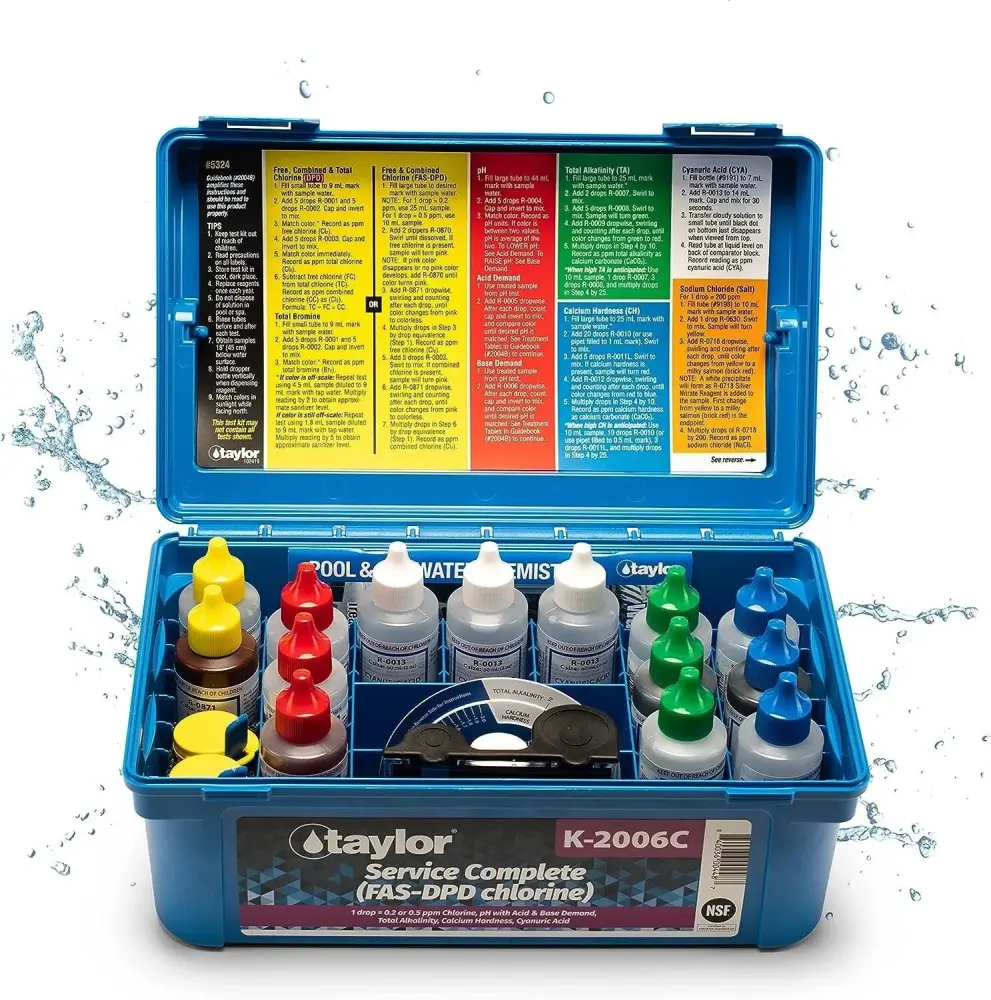 TAYLOR FAS-DPD Service Complete™ Test Kit Chlorine/pH/Alkalinity/Hardness/CY
